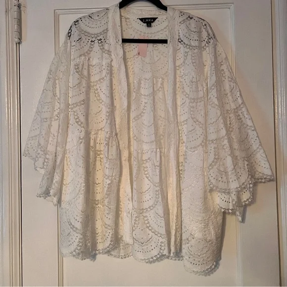 Open Front Crochet Lace Cardigan - Picture 3 of 5